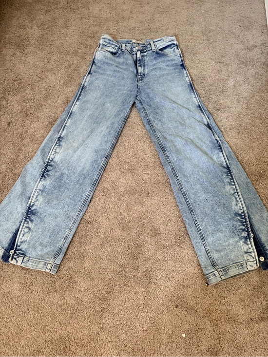 Hudson Jeans Denim - Hudson Jeans Light Blue Wide-Leg Flare Jeans